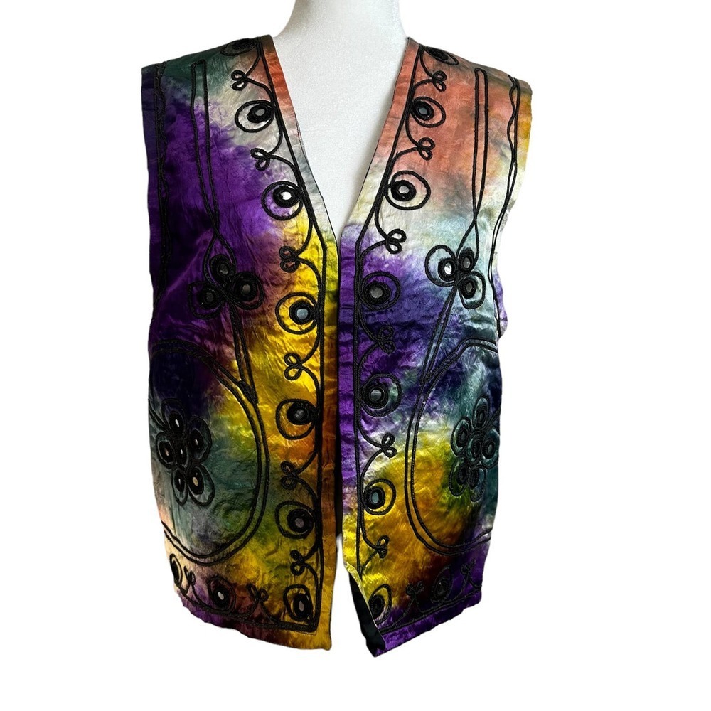 Lagenlook//Witchy Purple‎ Vest// Size Large